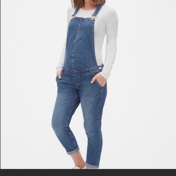 GAP Jeans Gap Denim Maternity Bib Overalls Xl Jeans Poshmark